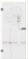 Mobile Preview: Ganzglastür-Komplettelement Christallo Dandelion-N mit Zarge und Griff