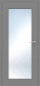 Preview: Grigio Grau Innentür mit extra-großem XXL-Lichtausschnitt ohne Schlüsselloch