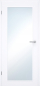 Preview: Innentür Weißlack neo mit extra-großem LIchtausschnitt und ESG-Verglasung ohne Schlüsselloch