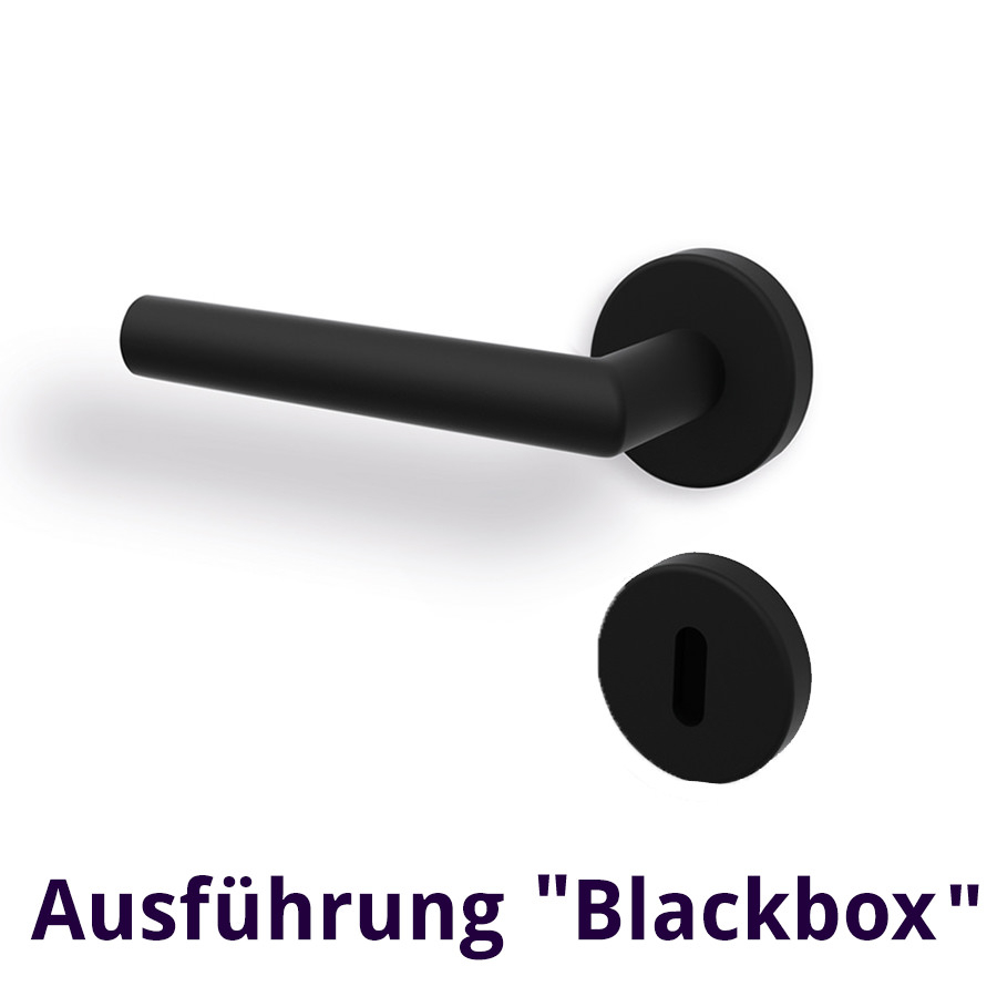 Drückergarnitur Schwarz inkl. Blackbox