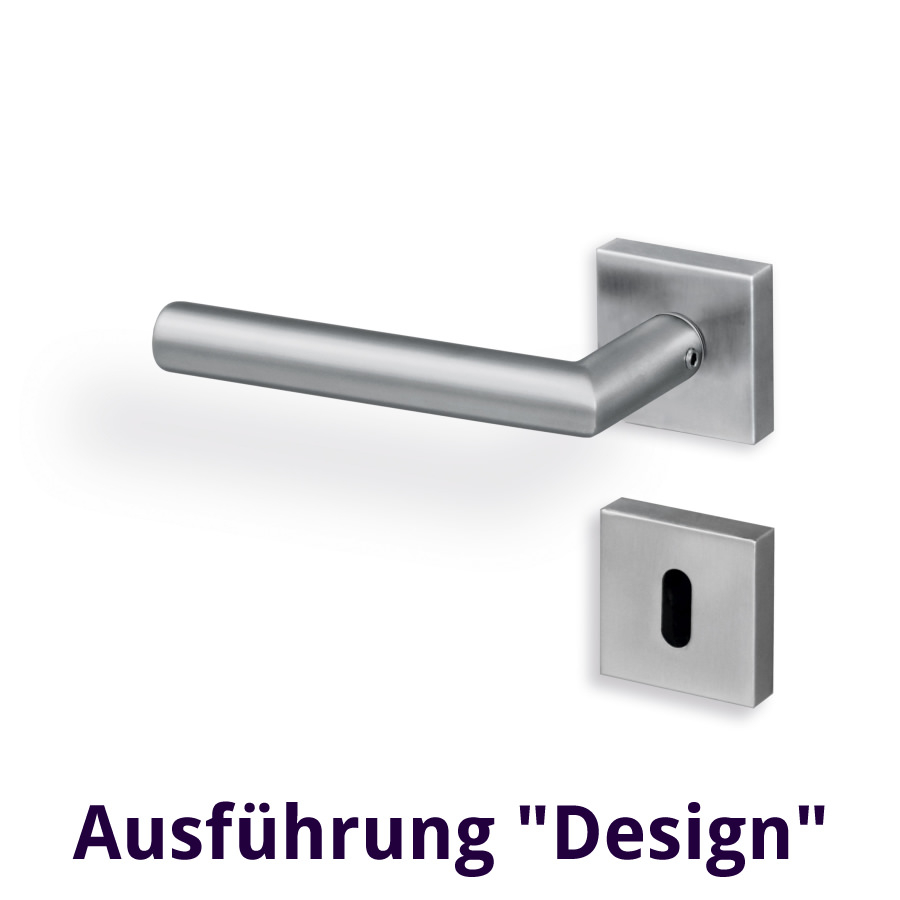 Edelstahl-Drücker-Garnitur Eleganto 2 Design