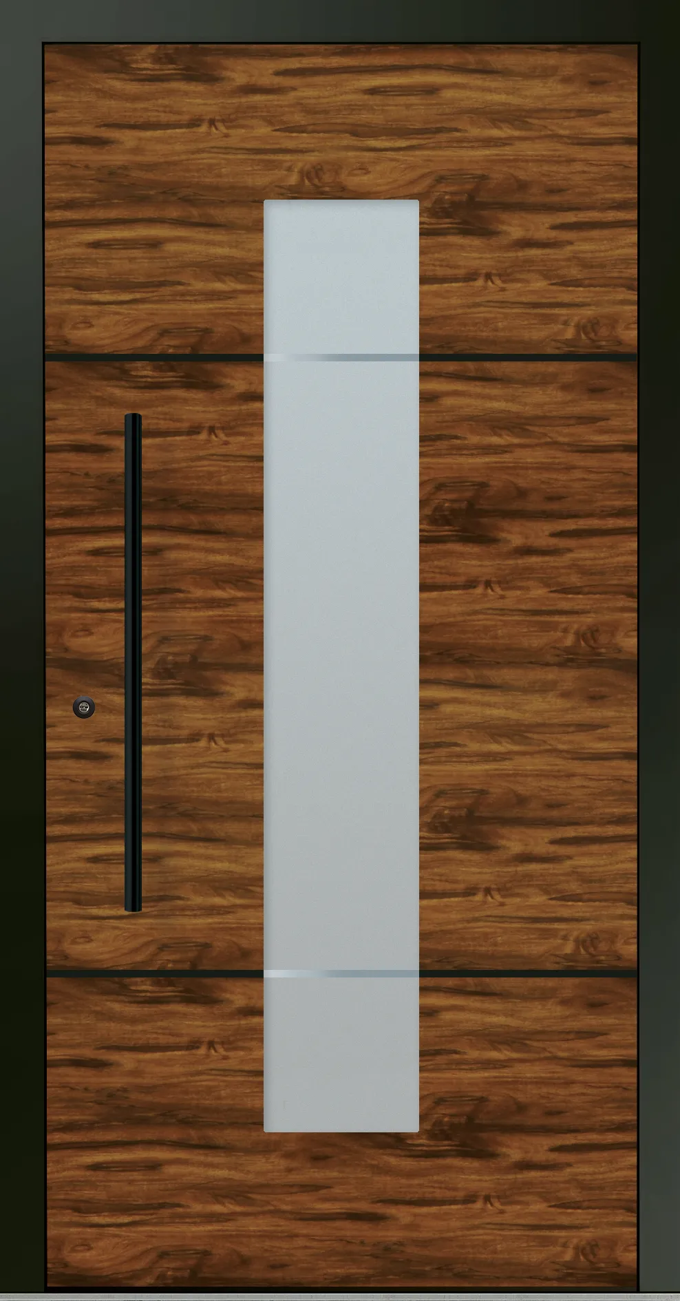 Aluminium-Haustür OptiDoor Blackline 32112D