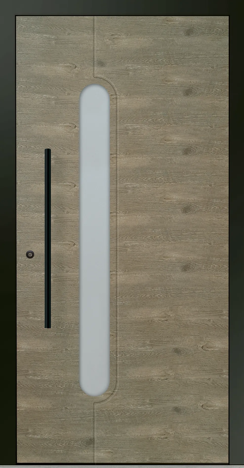 Aluminium-Haustür OptiDoor Blackline 32900D
