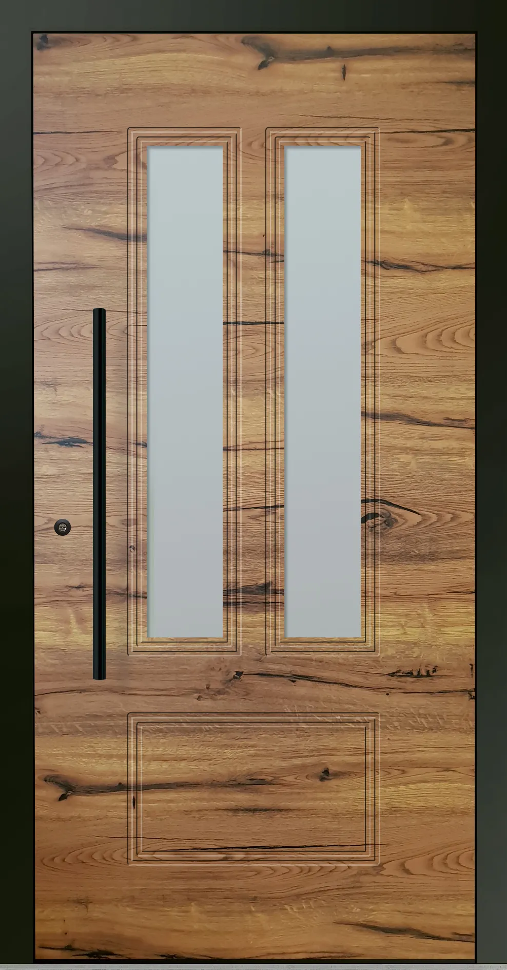 Aluminium-Haustür OptiDoor Blackline 32650D