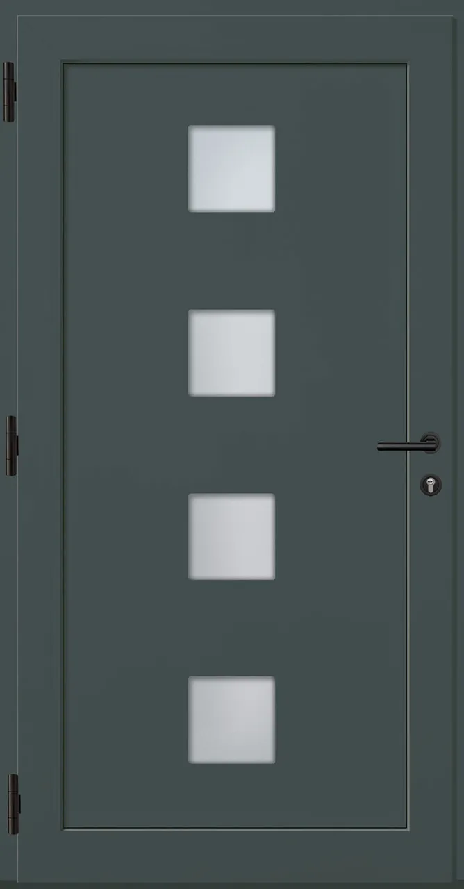 Aluminium-Haustür OptiDoor Power Blackline 38608P
