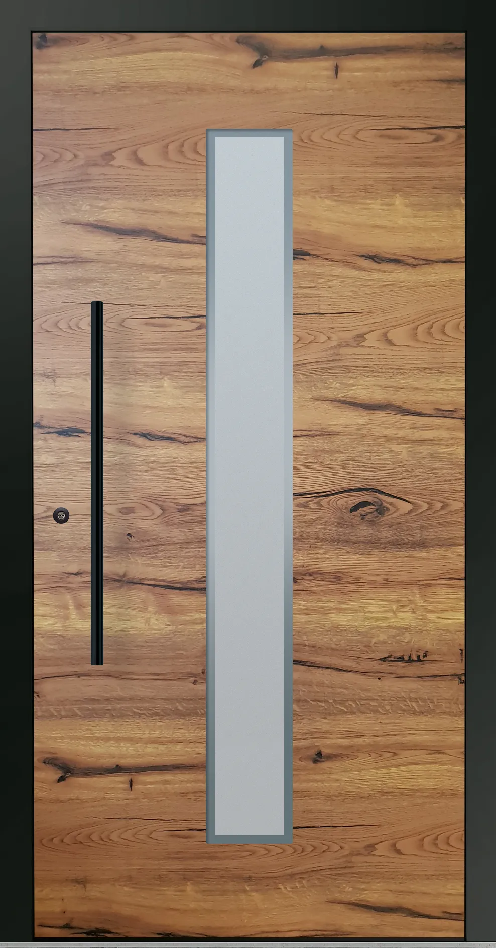 Aluminium-Haustür OptiDoor Blackline 32105D