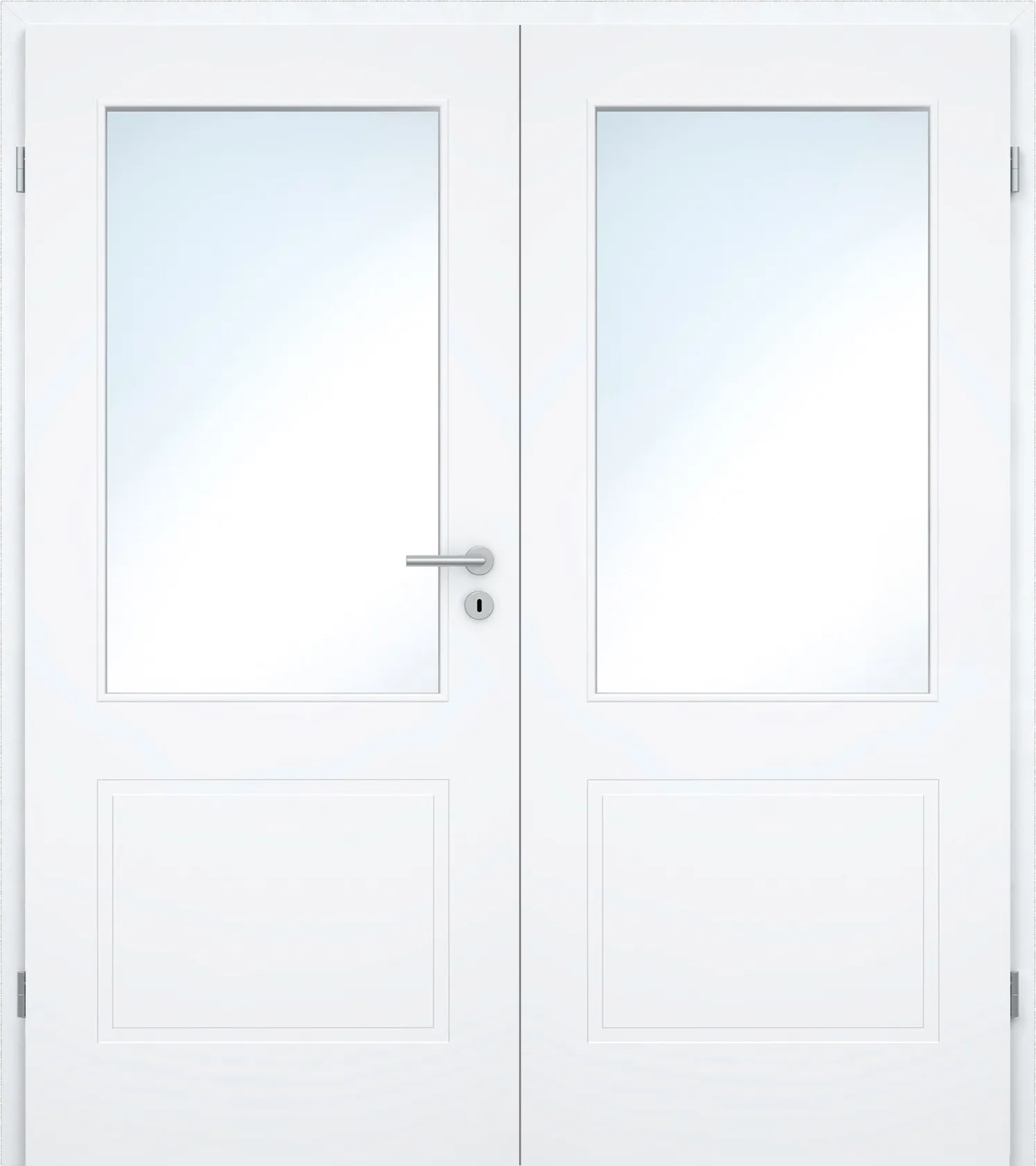 Doppelflügel-Kontur-Design-Innentür Blanco Flair 8FS Weißlack