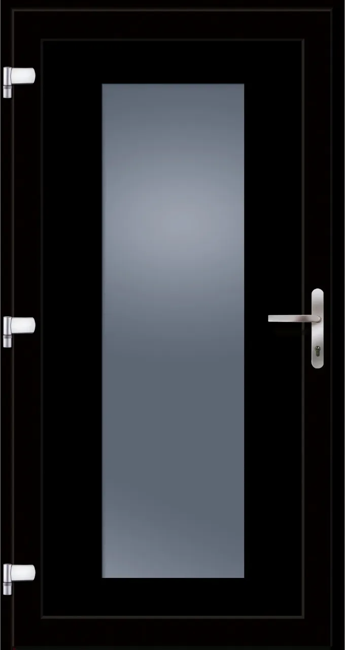 SecuDoor Design 11211D Kunststoffhaustür Schwarzbraun