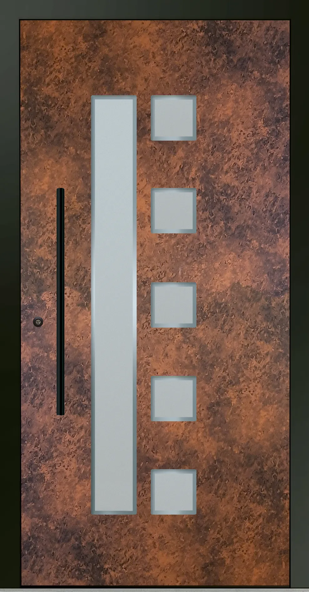 Aluminium-Haustür OptiDoor Blackline 30600D