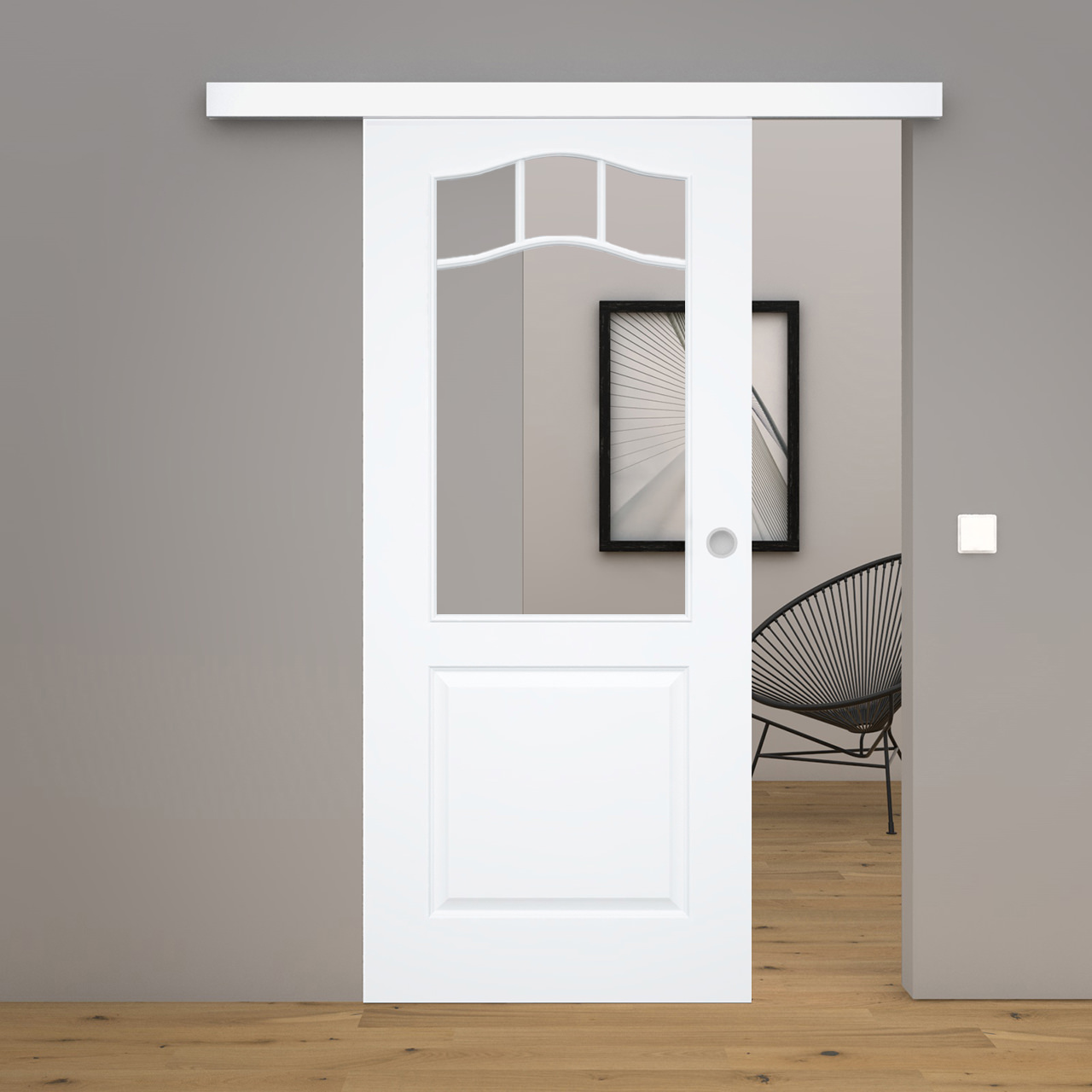 Schiebetür Blanco 17FS Weißlack