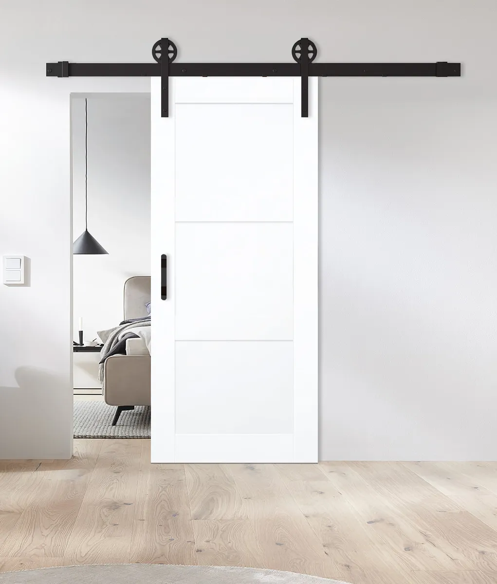 Holz-Schiebetür Pur Smart 3FS Barn Slide Weißlack neo