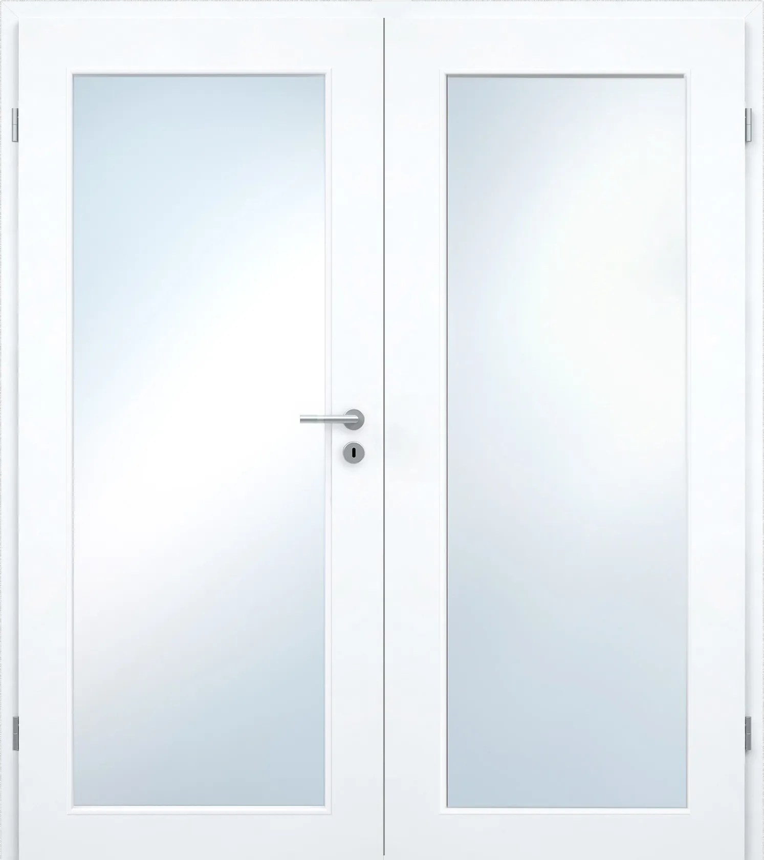Doppelflügel-Innentür Laminato Weißlack CPL XXL-Lichtausschnitt