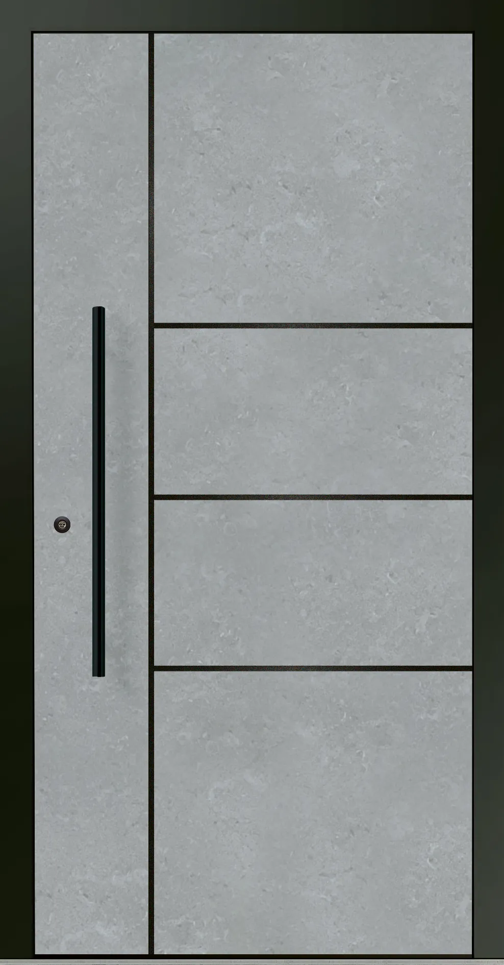 Aluminium-Haustür OptiDoor Blackline 30200D
