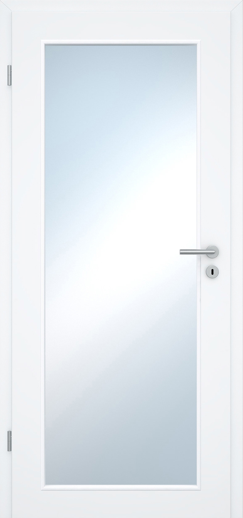 Innentür Laminato Weißlack CPL XXL-Lichtausschnitt