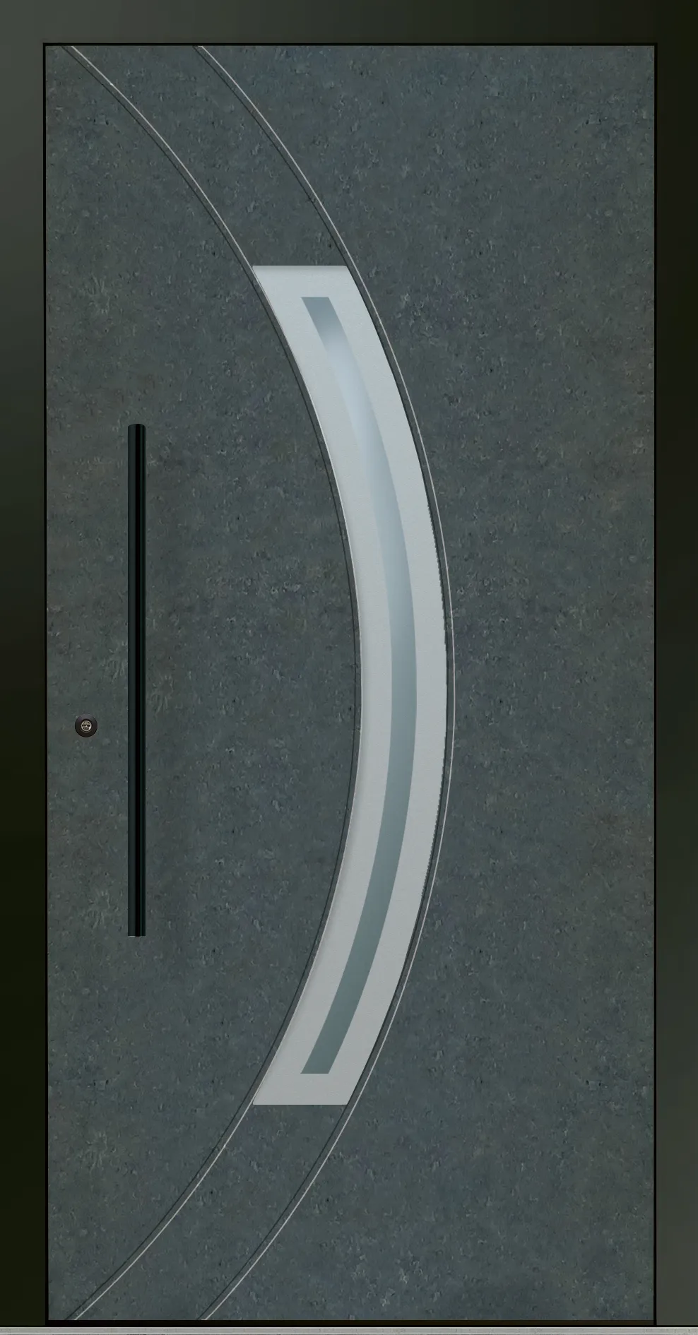 Aluminium-Haustür OptiDoor Blackline 32110D
