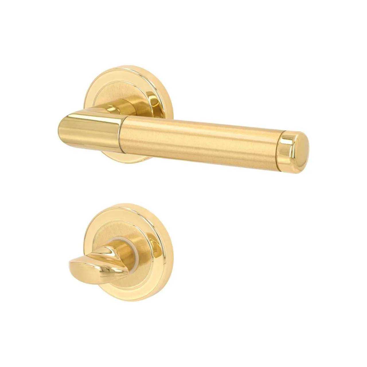 Türgriff Eleganto 598 Messing poliert/satiniert