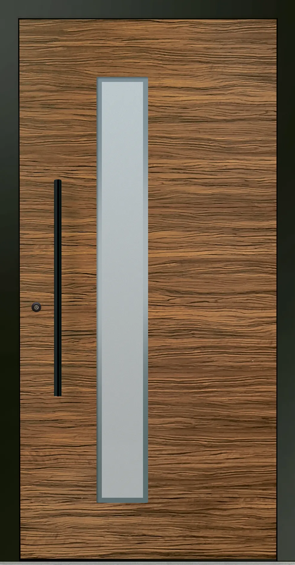 Aluminium-Haustür OptiDoor Blackline 30220D