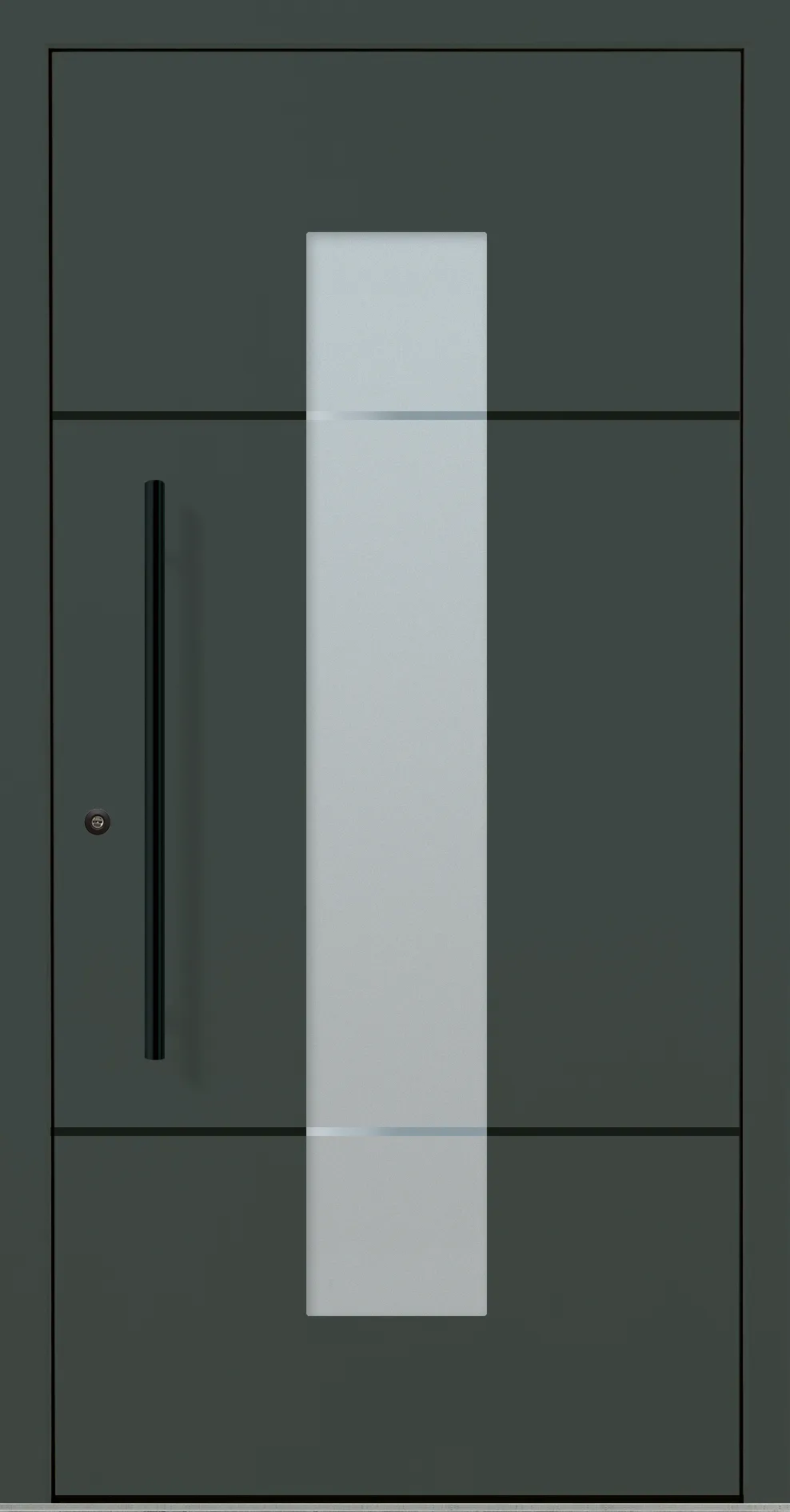Aluminium-Haustür OptiDoor Blackline 32112D