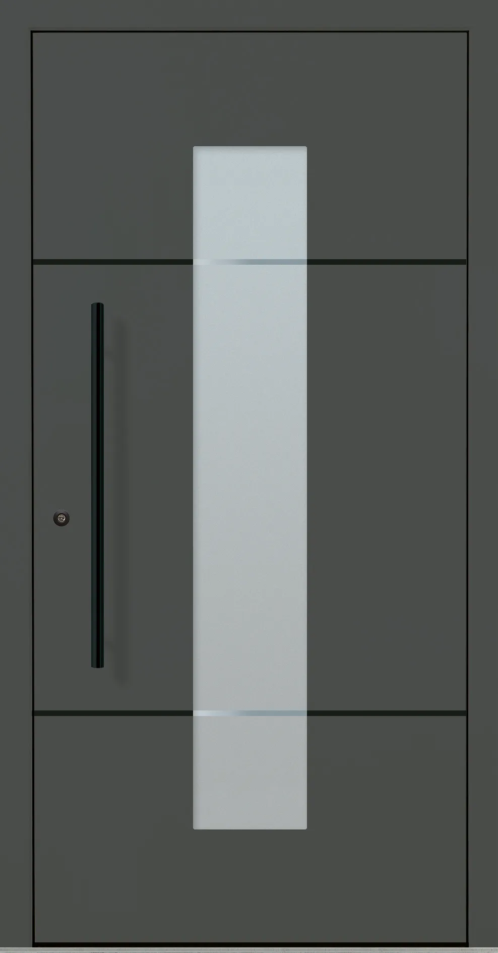 Aluminium-Haustür OptiDoor Blackline 32112D