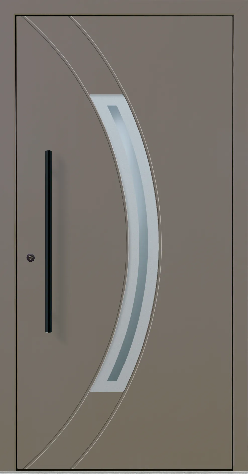 Aluminium-Haustür OptiDoor Blackline 32110D