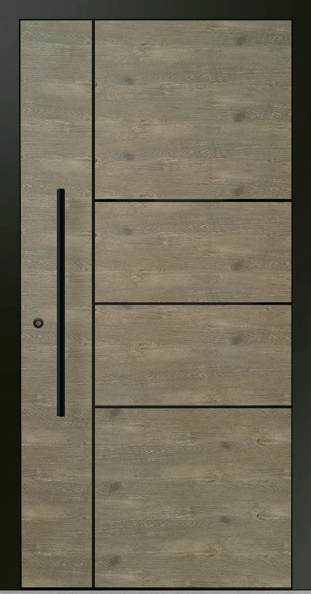 Aluminium-Haustür OptiDoor Blackline 32200D