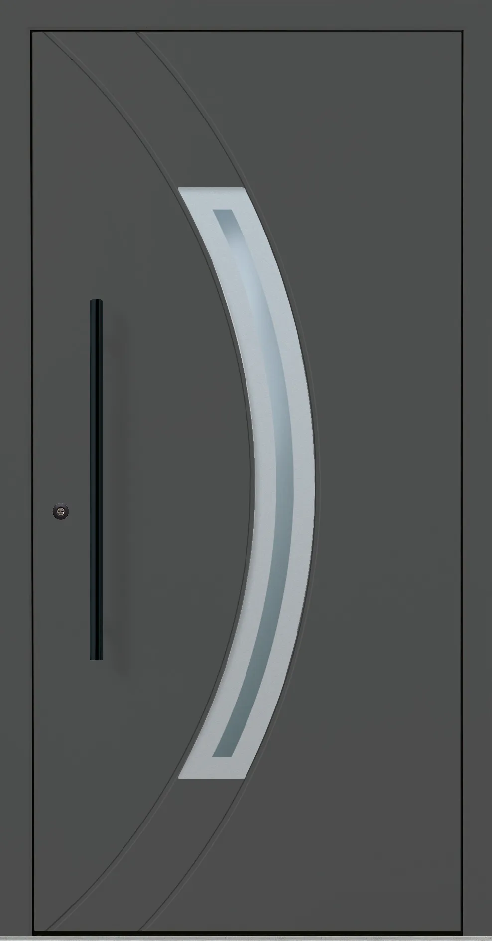 Aluminium-Haustür OptiDoor Blackline 32110D