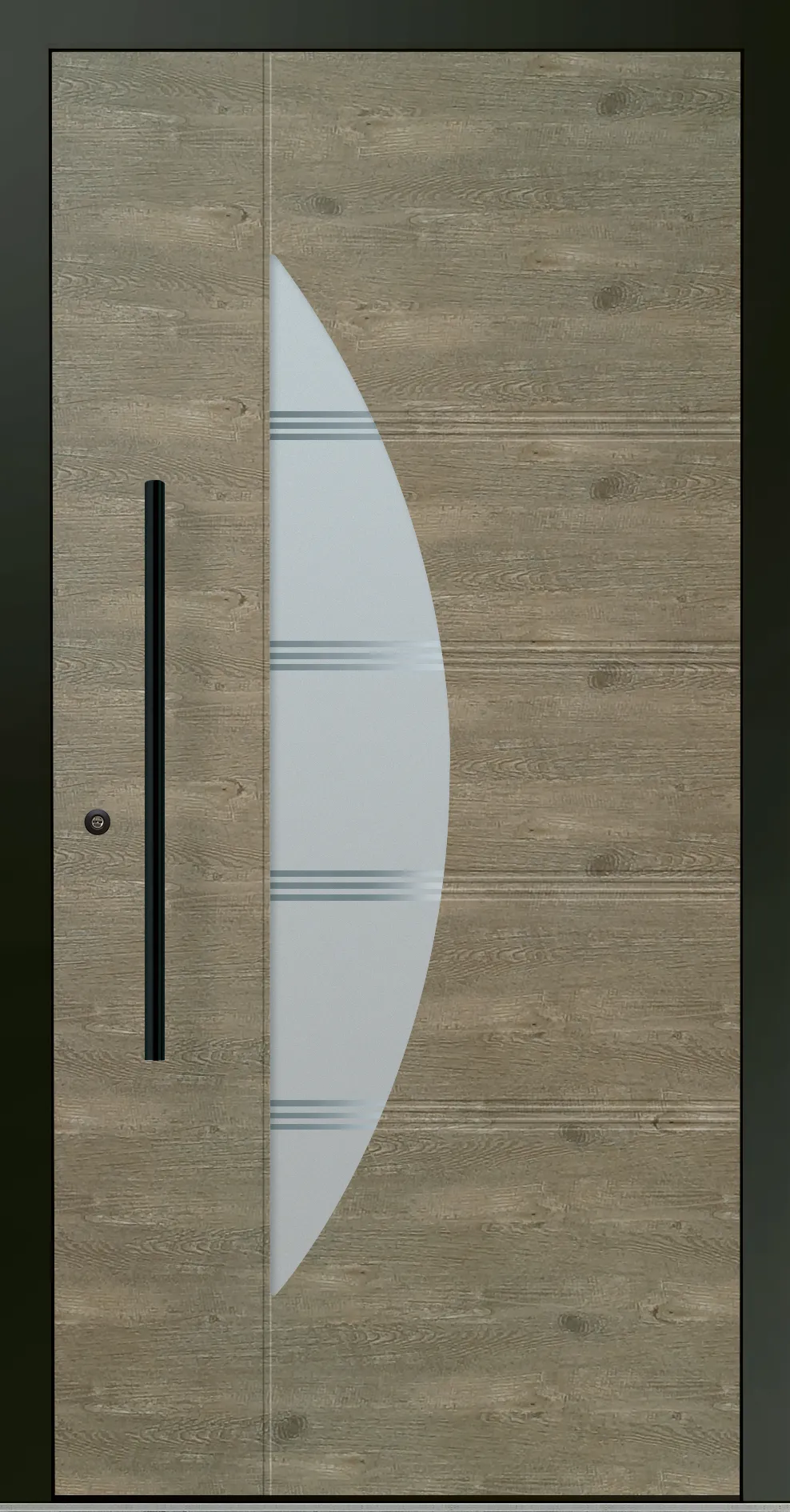 Aluminium-Haustür OptiDoor Blackline 30912D