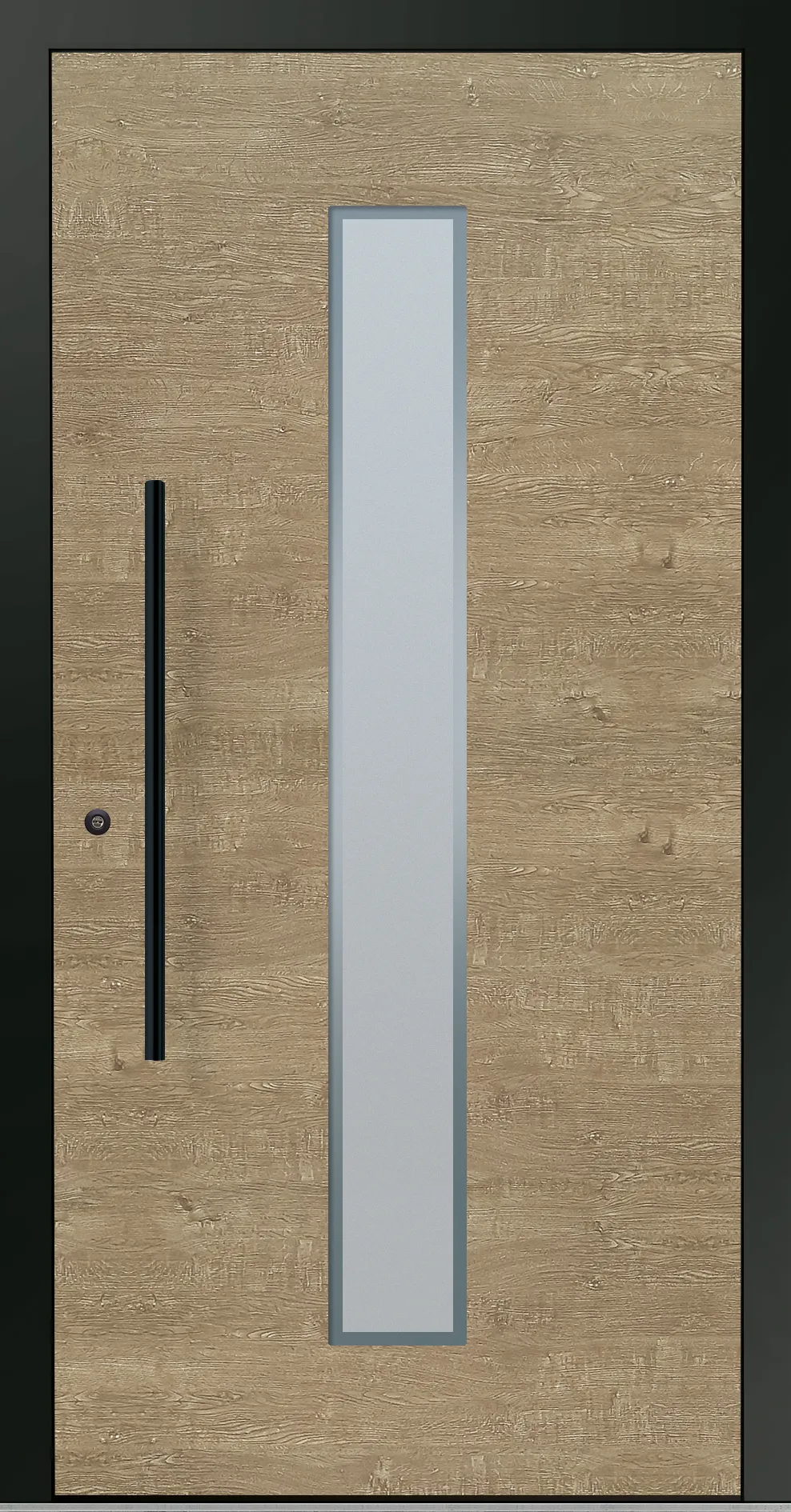 Aluminium-Haustür OptiDoor Blackline 32105D