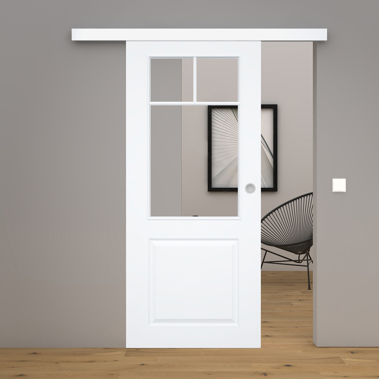 Schiebetür Blanco 16FS Weißlack