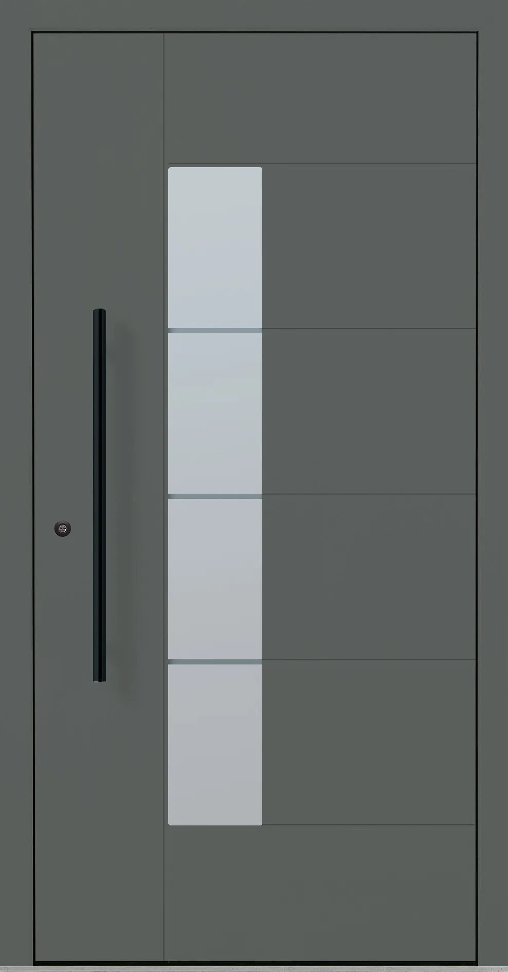 Aluminium-Haustür OptiDoor Blackline 30555D