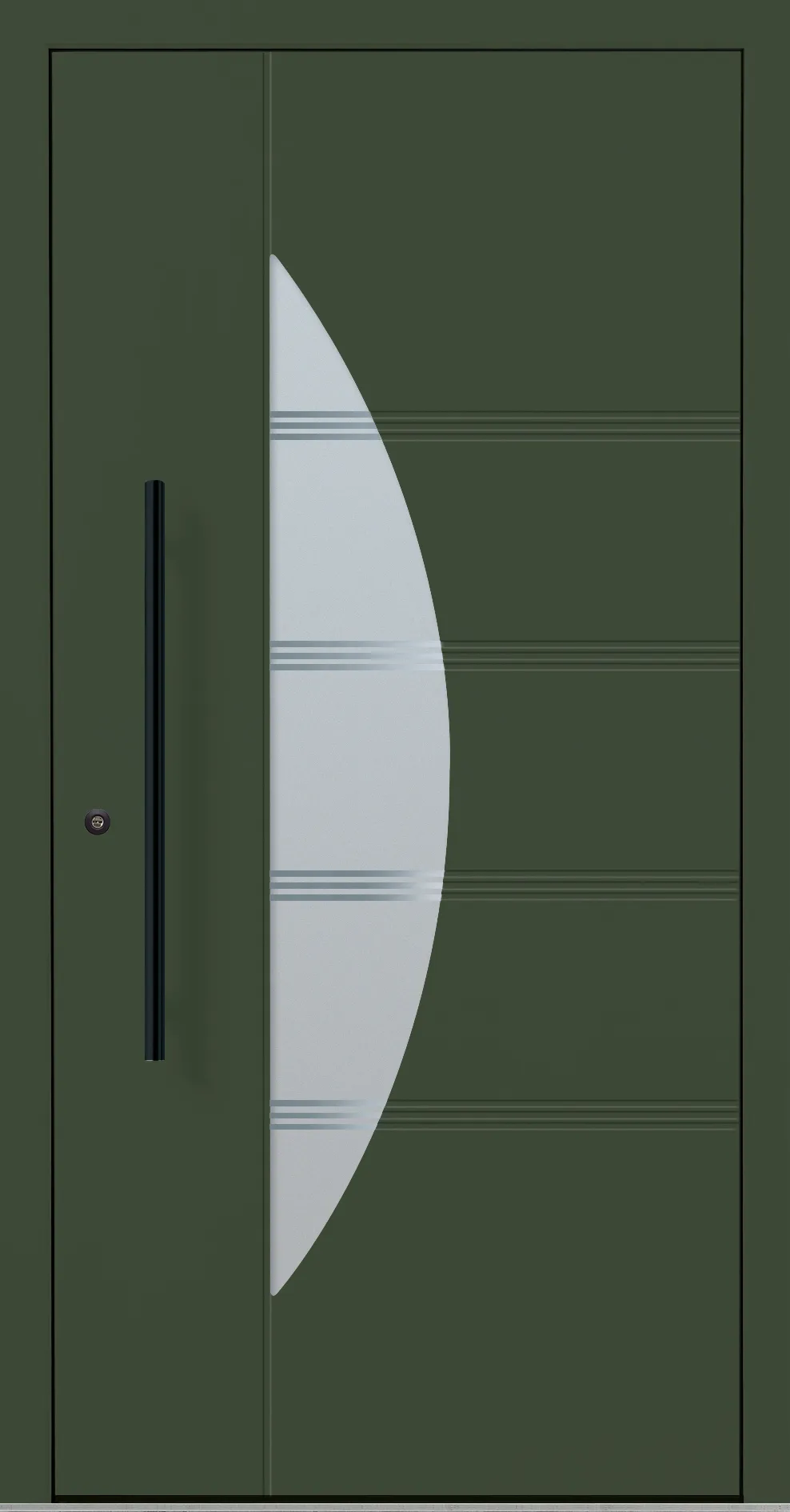 Aluminium-Haustür OptiDoor Blackline 30912D
