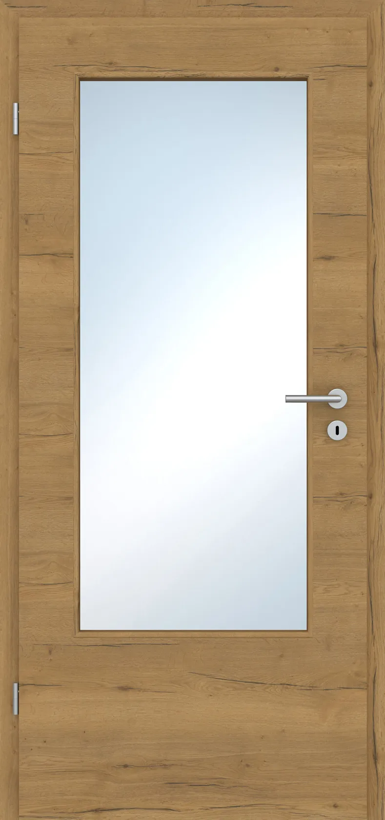 Innentür Laminato Eiche Honey Quer CPL großer Lichtausschnitt