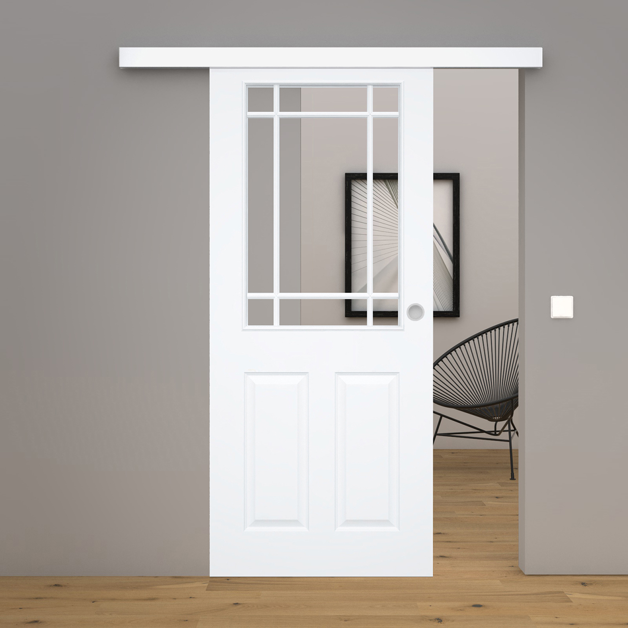 Schiebetür Blanco 15FS Weißlack