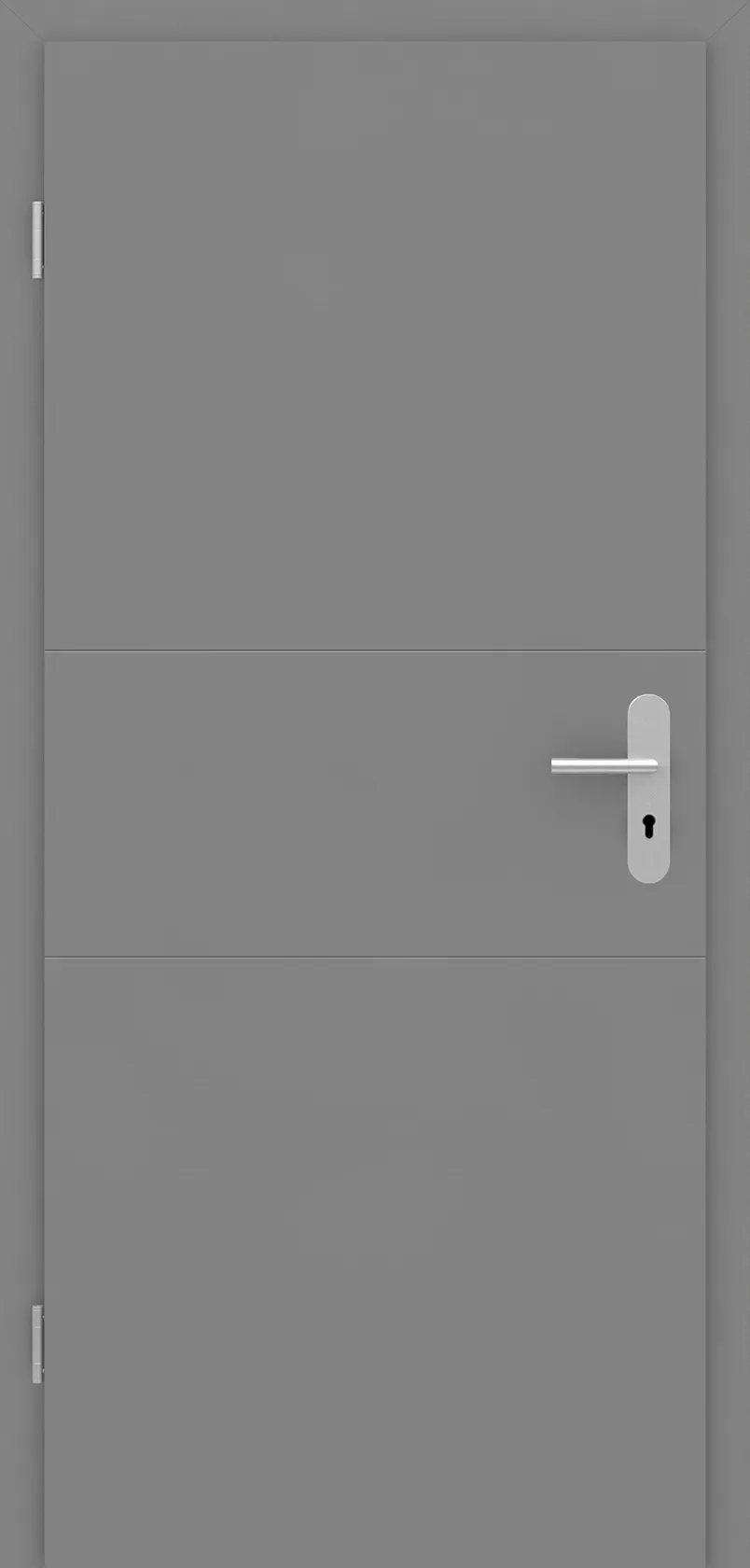 Design-Wohnungseingangstür Grigio Linea 2 Grau