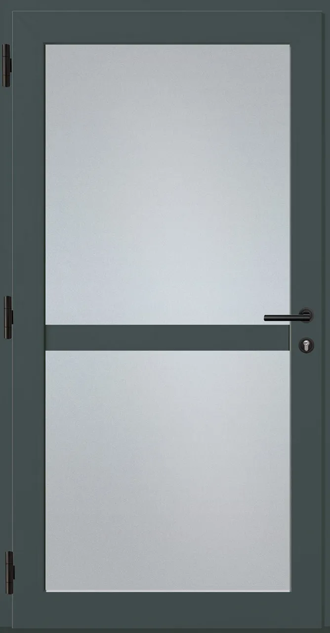 Aluminium-Haustür OptiDoor Power Blackline 38001P