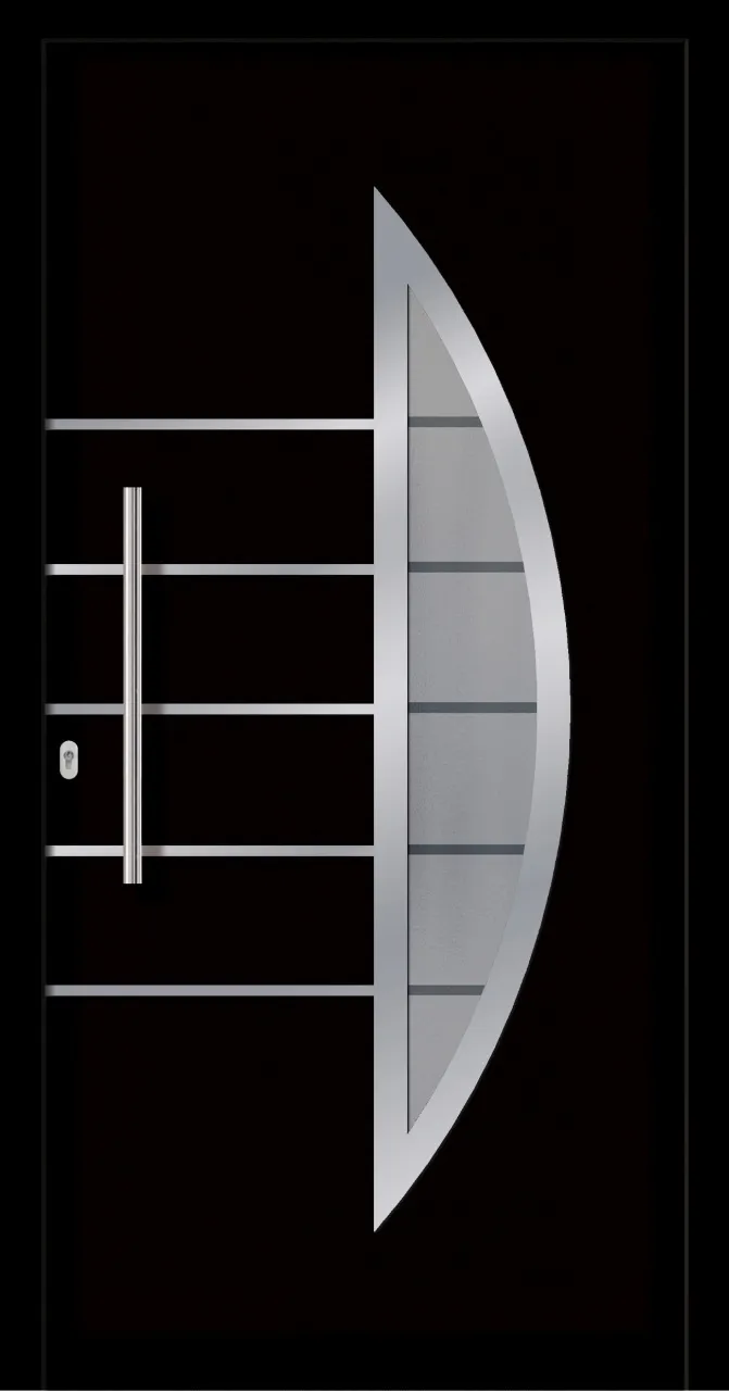SecuDoor Design 10638D-2 Kunststoffhaustür Schwarzbraun