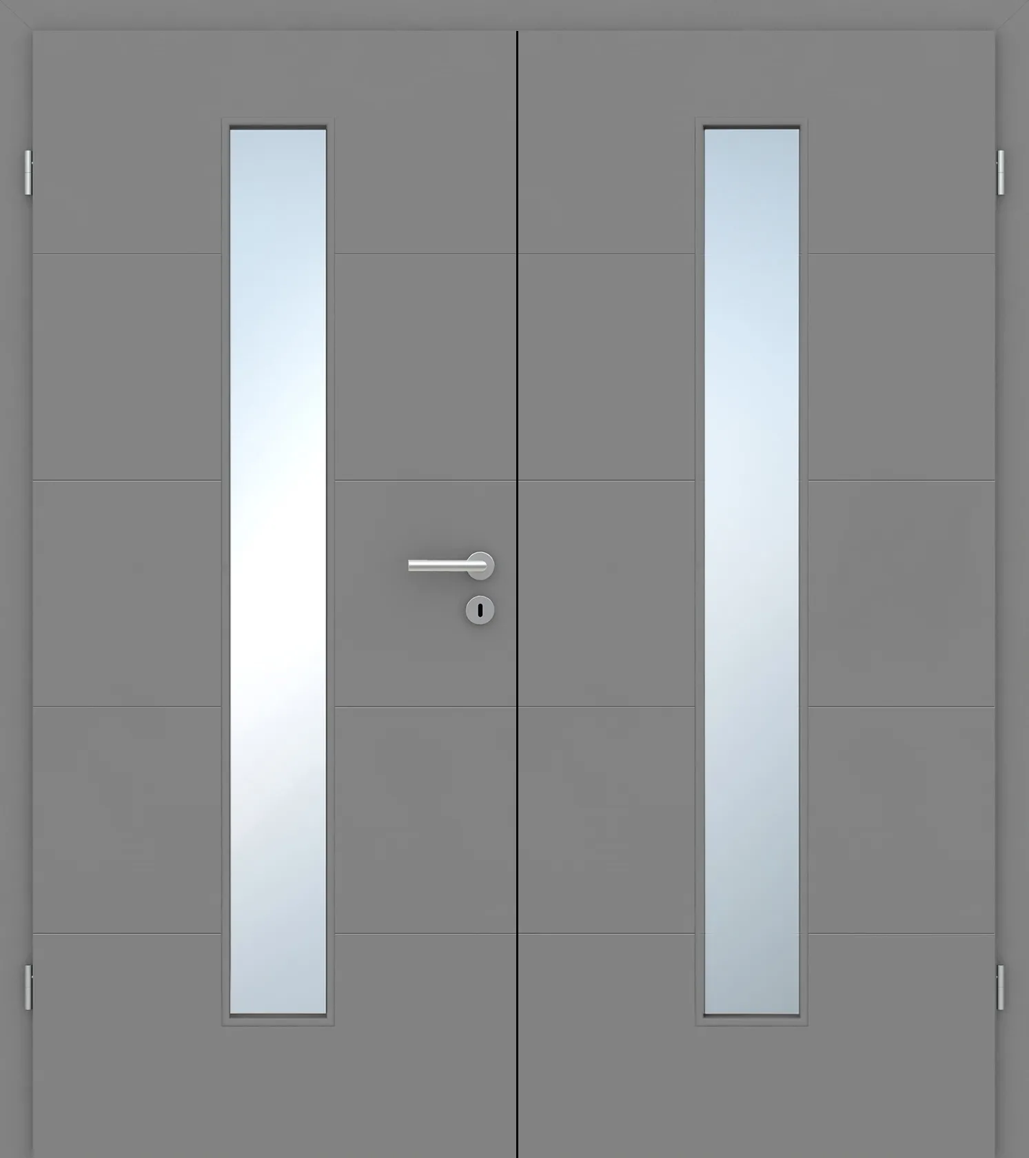 Doppelflügel-Design-Innentür Grigio Linea 5-LA grau