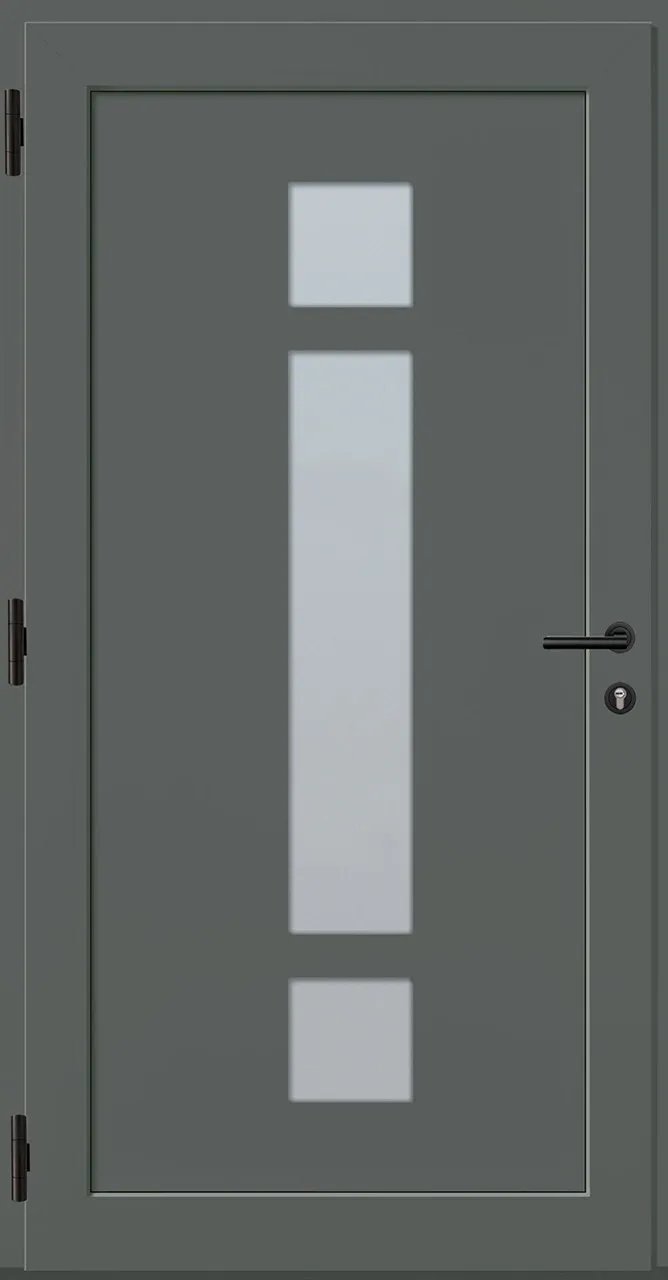 Aluminium-Haustür OptiDoor Power Blackline 38660P