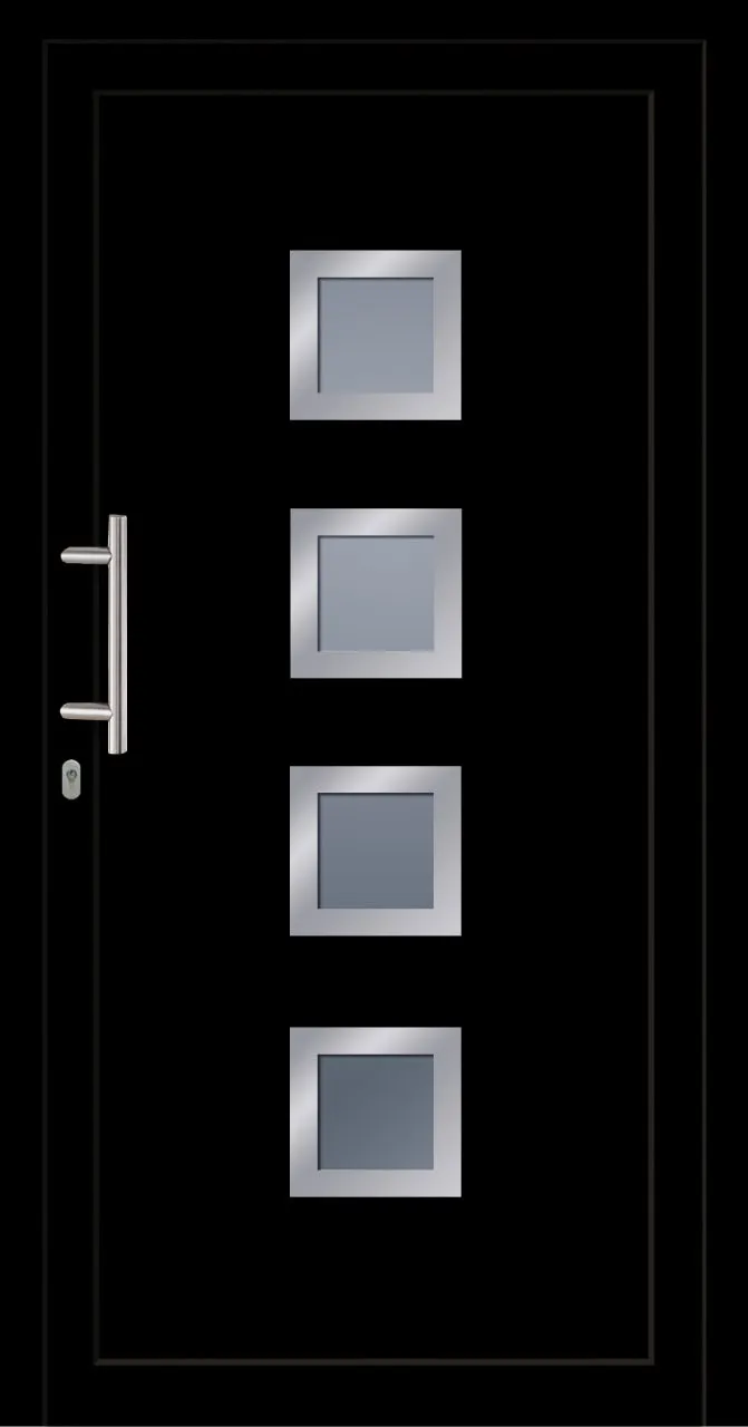 SecuDoor Power 10850P Kunststoffhaustür Schwarzbraun