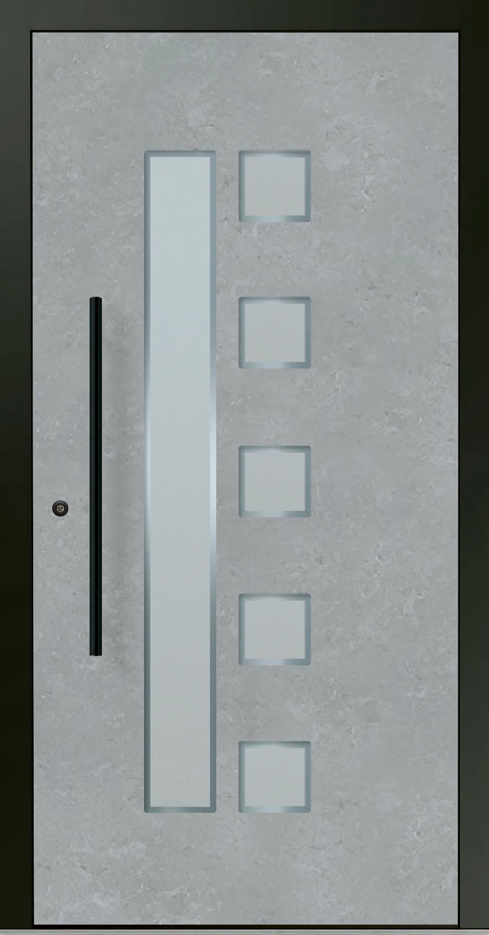 Aluminium-Haustür OptiDoor Blackline 30600D