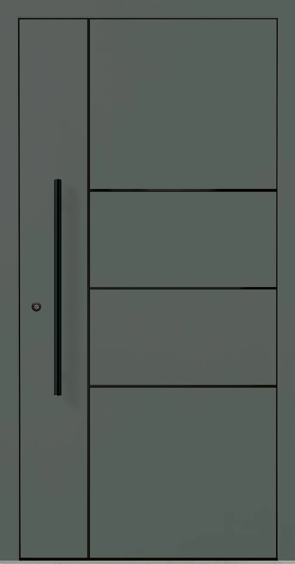 Aluminium-Haustür OptiDoor Blackline 32200D