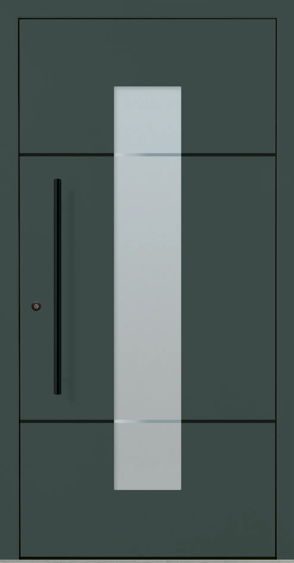 Aluminium-Haustür OptiDoor Blackline 32112D