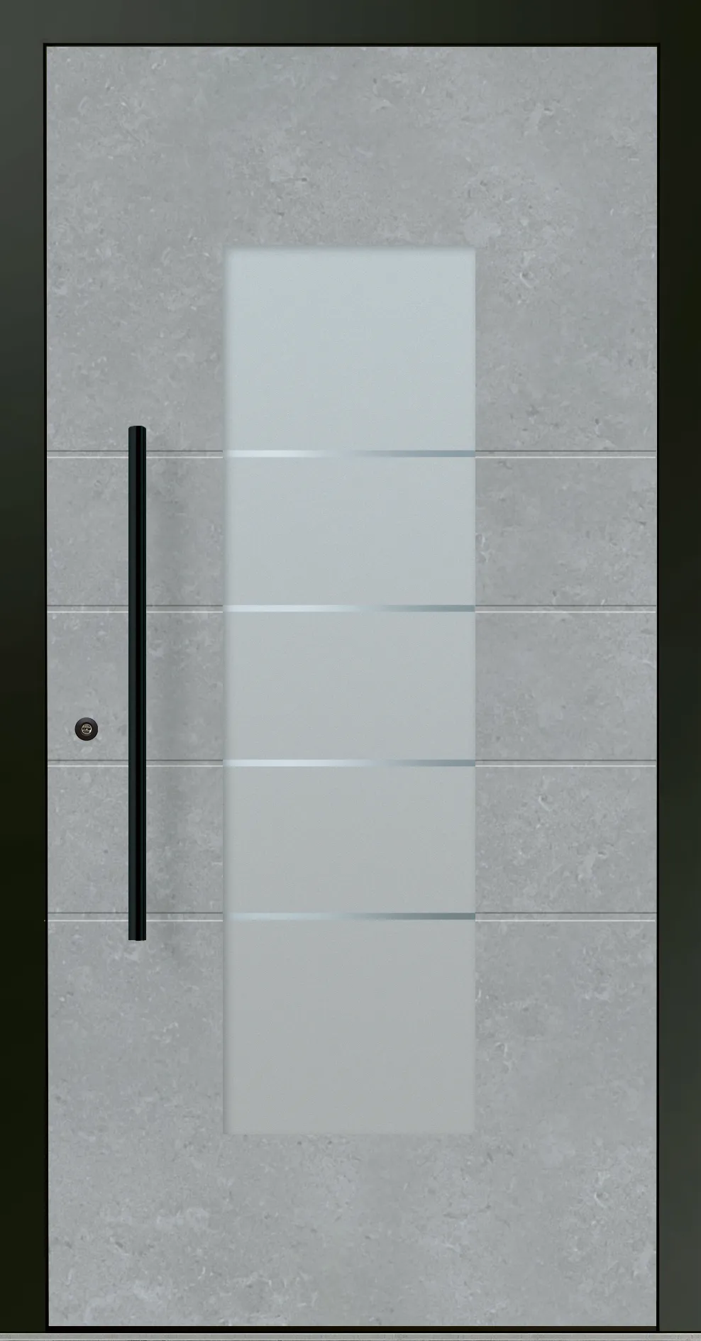 Aluminium-Haustür OptiDoor Blackline 30481D