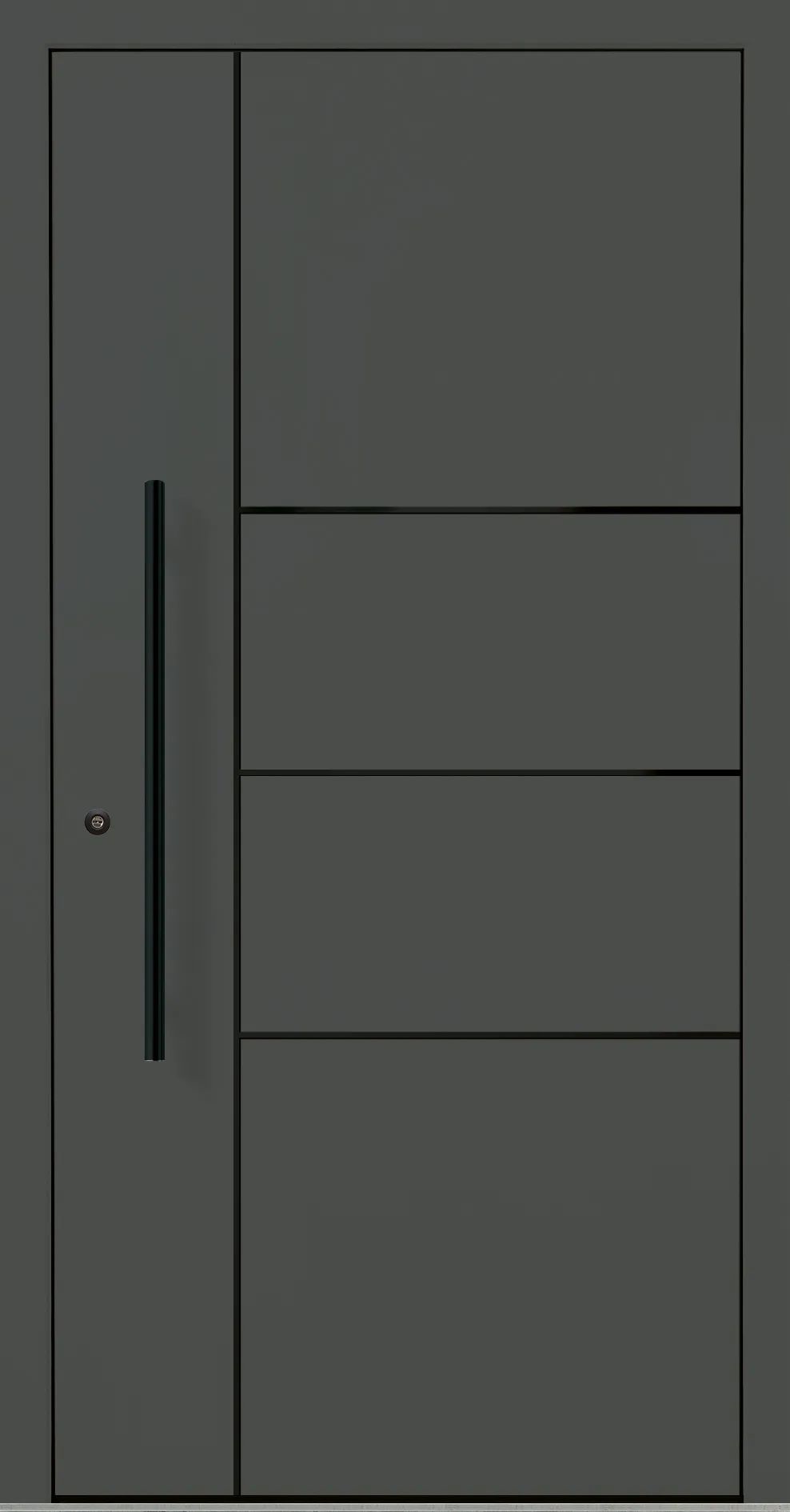 Aluminium-Haustür OptiDoor Blackline 32200D