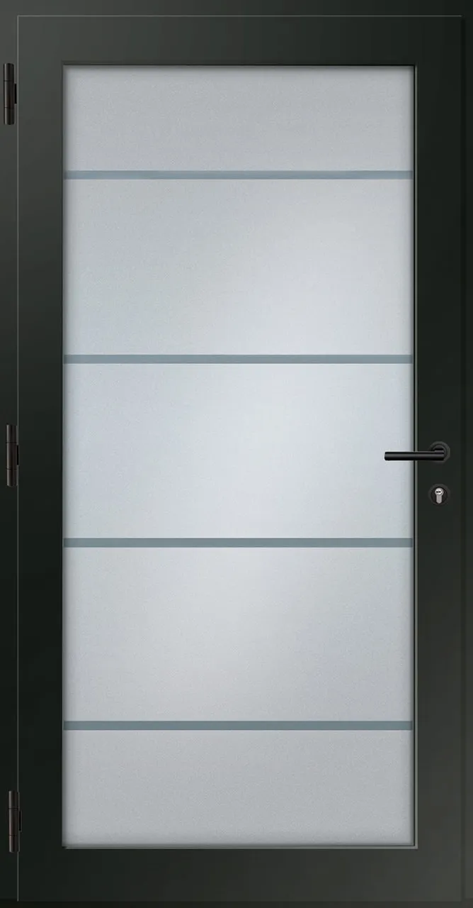 Aluminium-Haustür OptiDoor Power Blackline 38400P