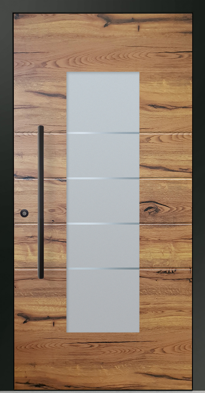 Aluminium-Haustür OptiDoor Blackline 30481D