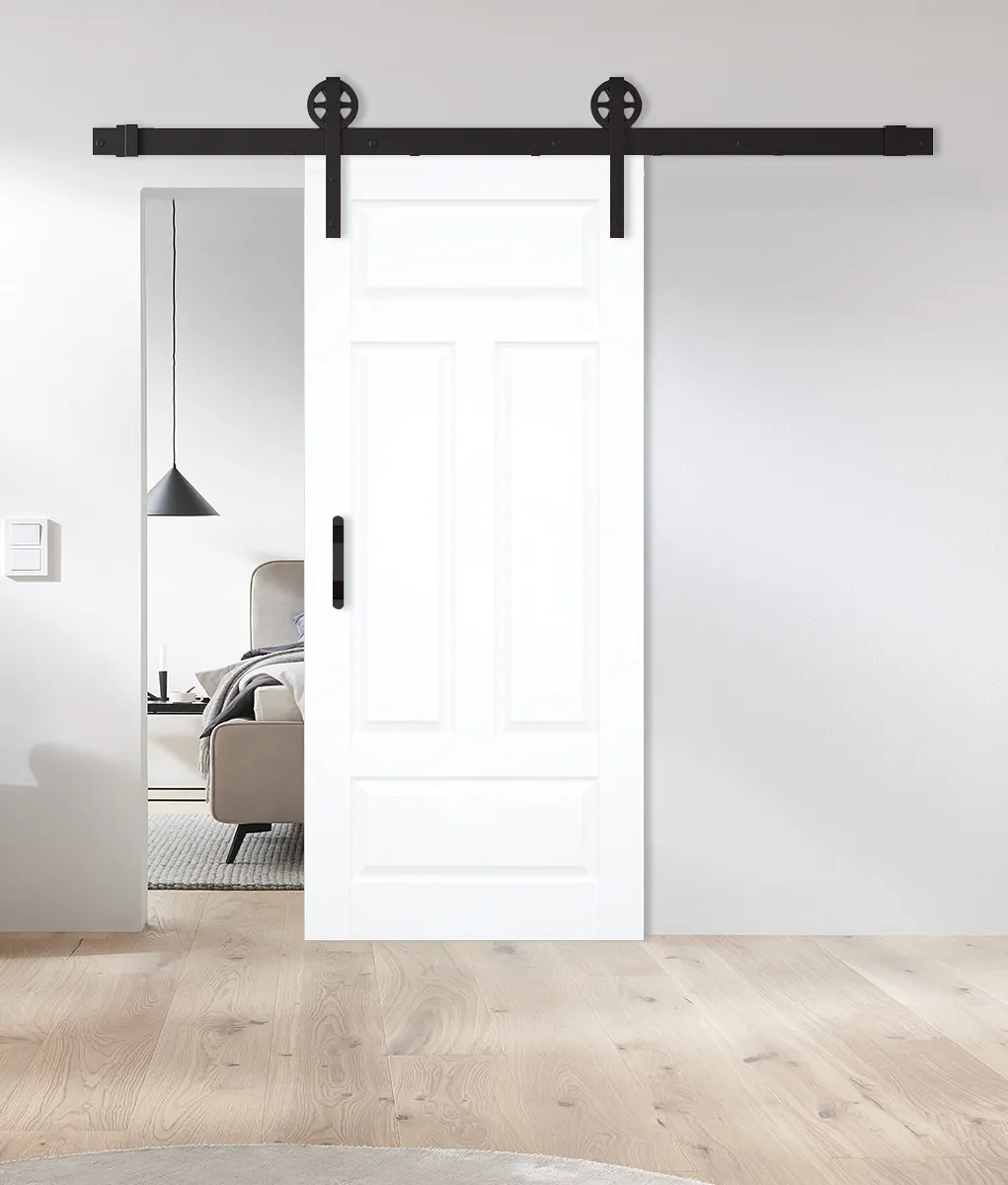 Holz-Schiebetür Artico 4FS-Quer Barn Slide Weißlack neo