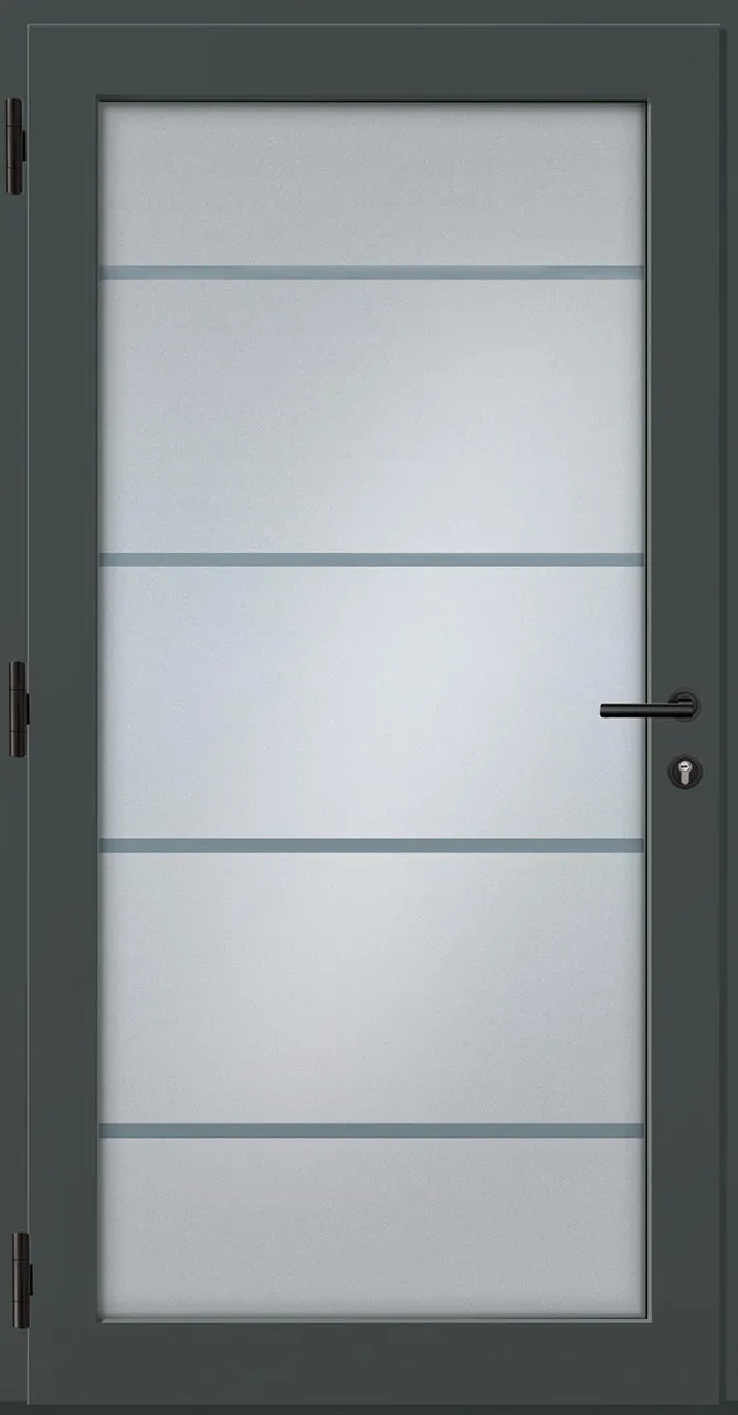 Aluminium-Haustür OptiDoor Power Blackline 38400P