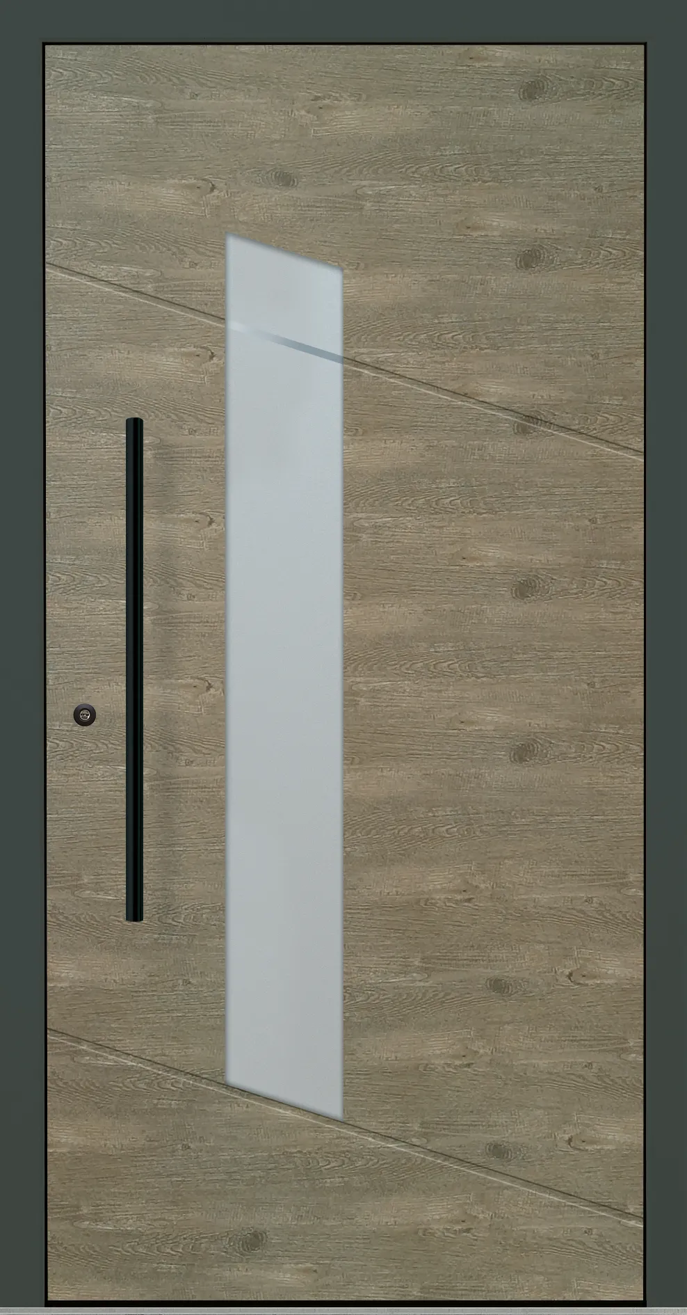 Aluminium-Haustür OptiDoor Blackline 32588D