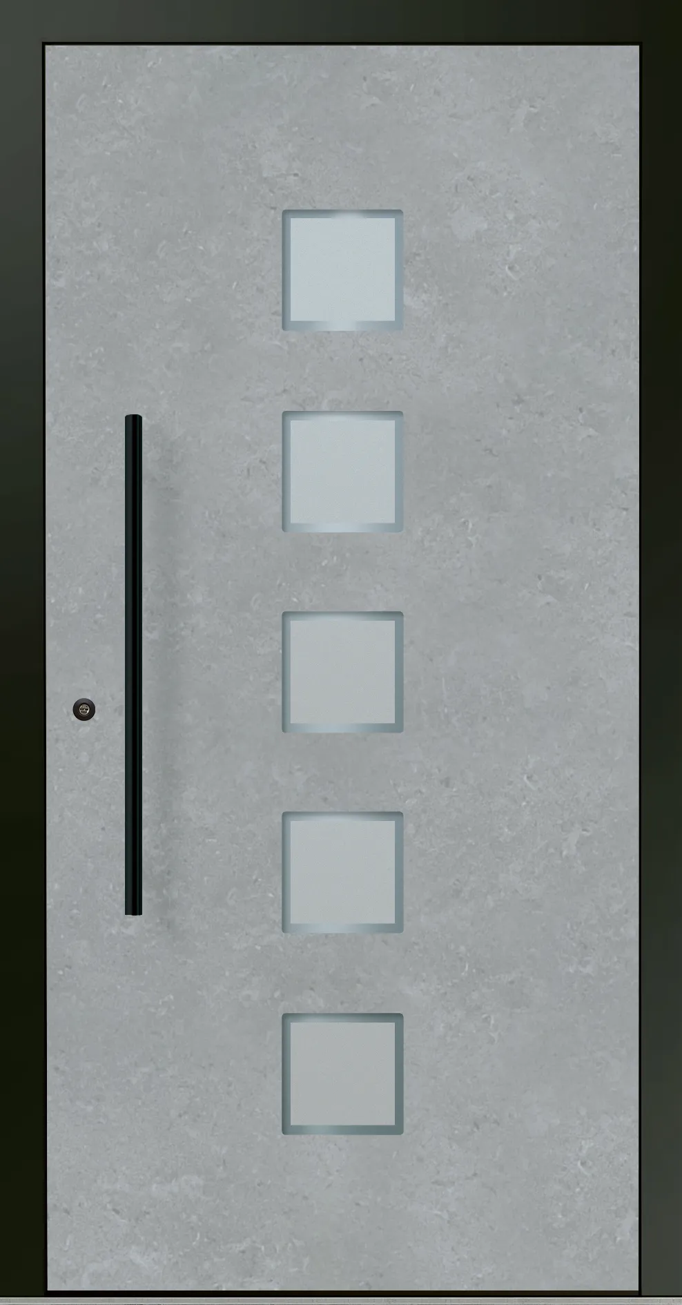 Aluminium-Haustür OptiDoor Blackline 30640D